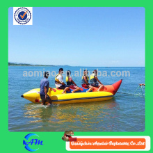 Peut personnaliser la conception de bateau gonflable banane / jeu d&#39;eau gonflable (PVC 0,9 ​​mm)